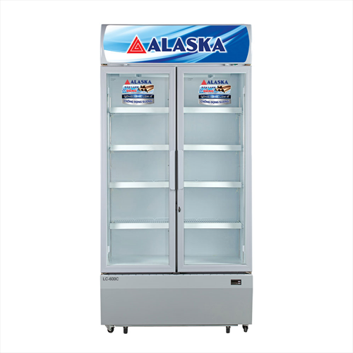 Tủ Mát Alaska LC 600C, 580 Lít Dàn Đồng 2 Cánh