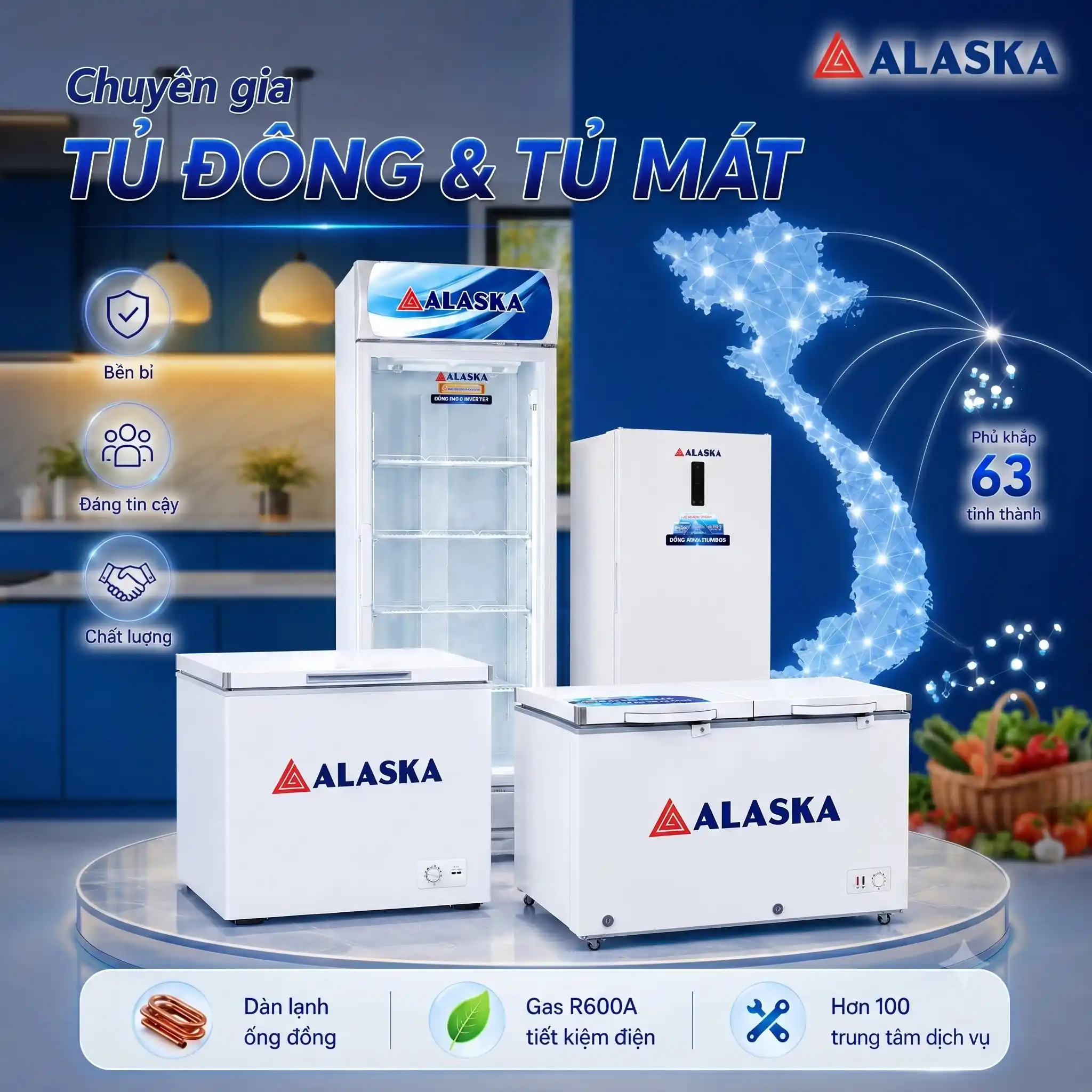 Thông số kỹ thuật tủ trưng bày Alaska mini LC series