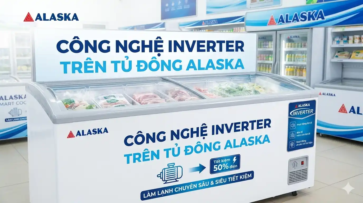 Công nghệ Inverter trên tủ đông Alaska