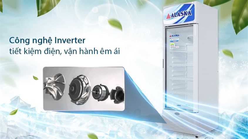 Chi tiết tủ mát Alaska Inverter tiết kiệm điện