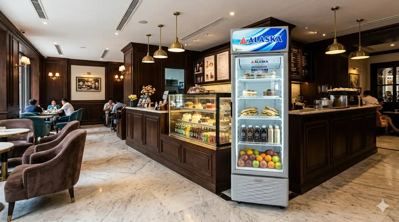 Tủ mát trưng bày cho quán cafe/trà sữa cần chọn loại nào?