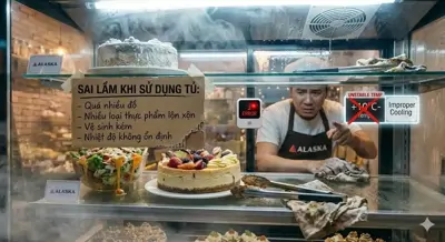 Những sai lầm khiến tủ bánh kem nhanh hỏng và tốn điện 2026