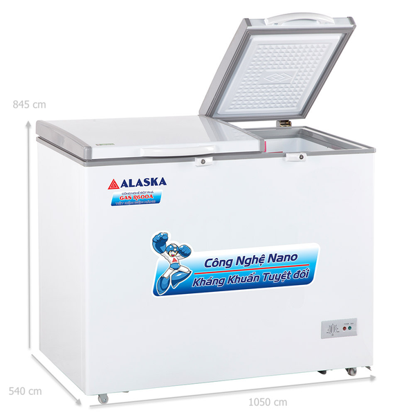 kích thước tủ đông alaska BCD 3571