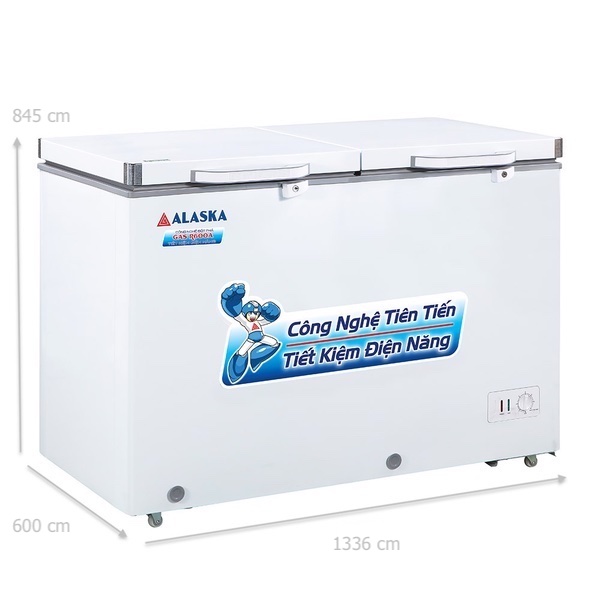 kích thước tủ đông alaska BCD 5068N
