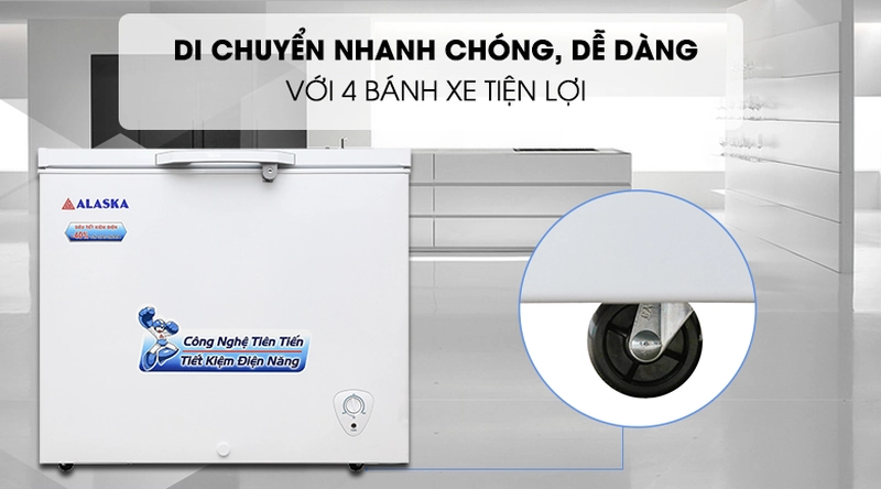 tiện ích tủ đông alaska BD 300