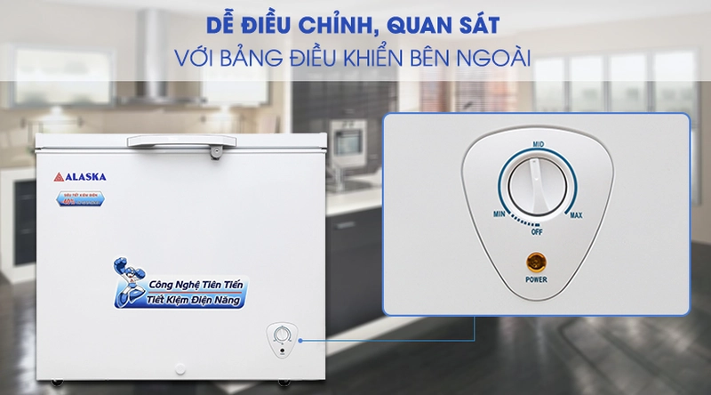 bảng điều khiển tủ đông alaska BD 300