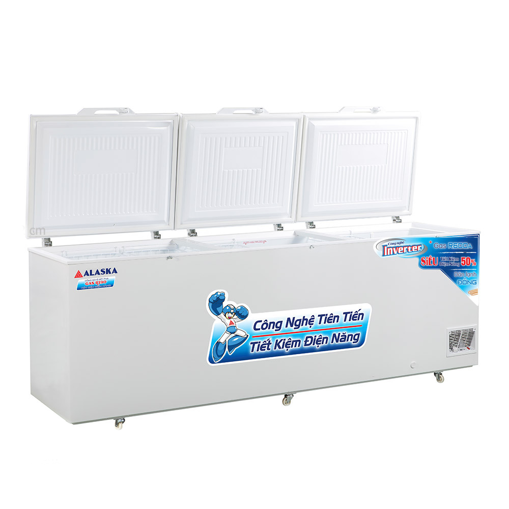 Tủ Đông Alaska Inverter HB-1100CI (915 Lít) Dàn Đồng 3 Cánh