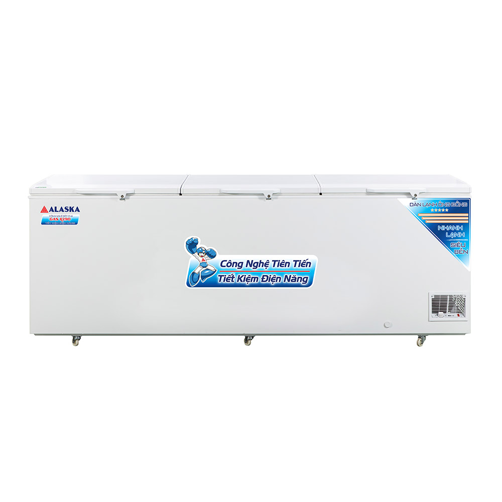 Tủ Đông Alaska HB-1500C (1460 Lít Thực) Dàn Đồng 3 Cánh