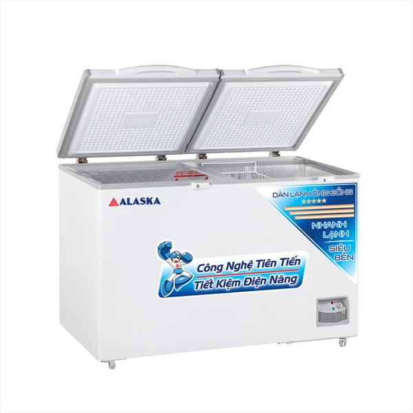 Tủ Đông Alaska HB-550C, 550 Lít Dàn Lạnh Đồng