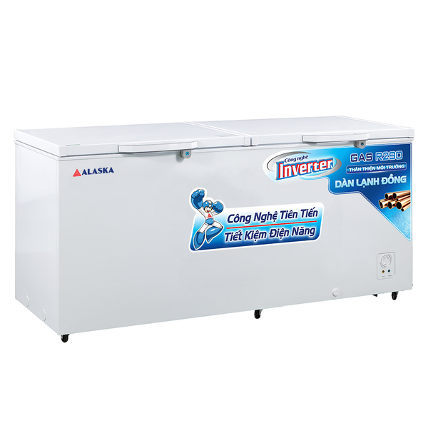 Tủ Đông Alaska Inverter HB-650CI (595 Lít) Dàn Đồng 2 Nắp
