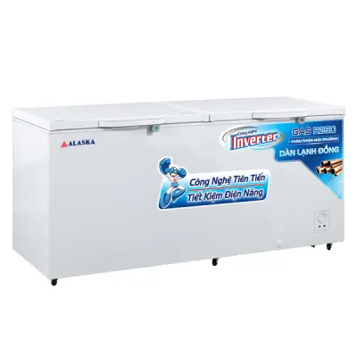 Tủ Đông Alaska Inverter HB-890CI (740 Lít) Dàn Đồng 2 Nắp