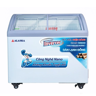 Tủ Đông Kính Cong Alaska Inverter KC-210CI (300 Lít)