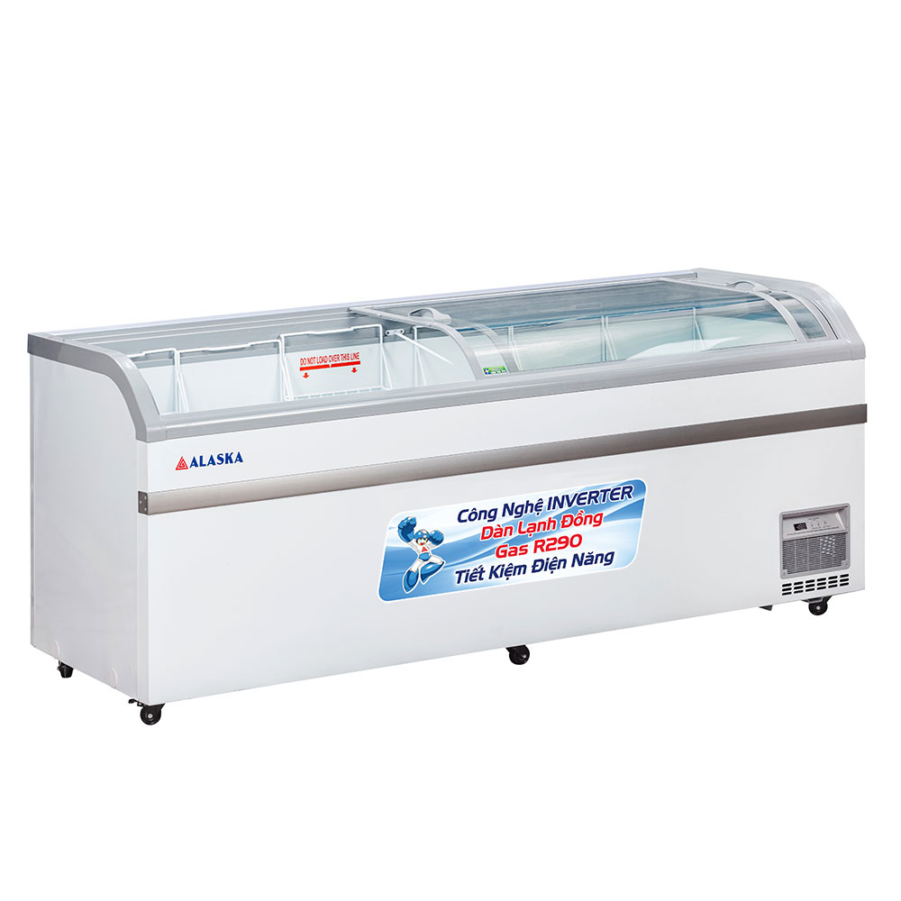 Tủ Đông Mặt Kính Cong Alaska KC 550CI Inverter