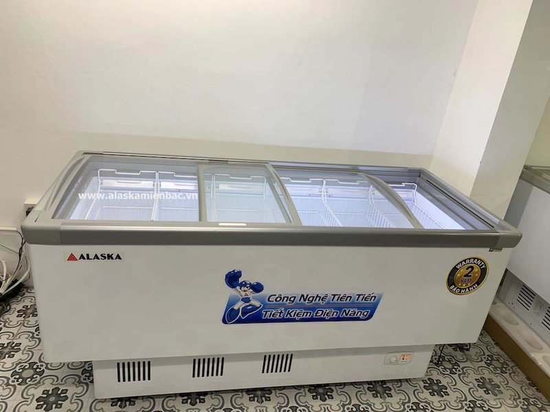 tủ đông alaska KN 400 mặt kính