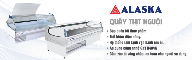 tủ quầy lạnh siêu thị tủ quầy thịt nguội, tủ bán thịt siêu thị alaska GFN 20B