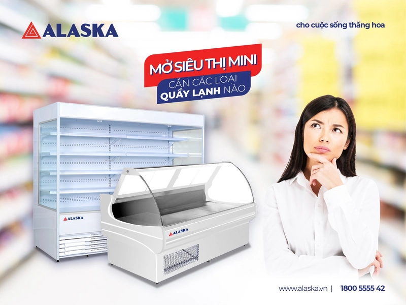 tủ đông bảo quản trưng bày thịt siêu thị alaska GFN 20S