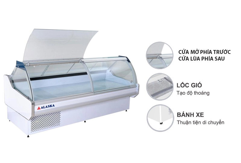 tủ bày siêu thị alaska GFN 25B