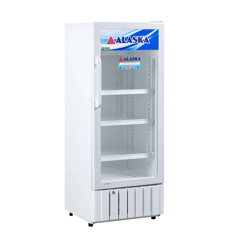 Tủ Mát Alaska 230 Lít LC-333H - 1 Cánh Kính Dáng Cao Chuyên Trưng Bày