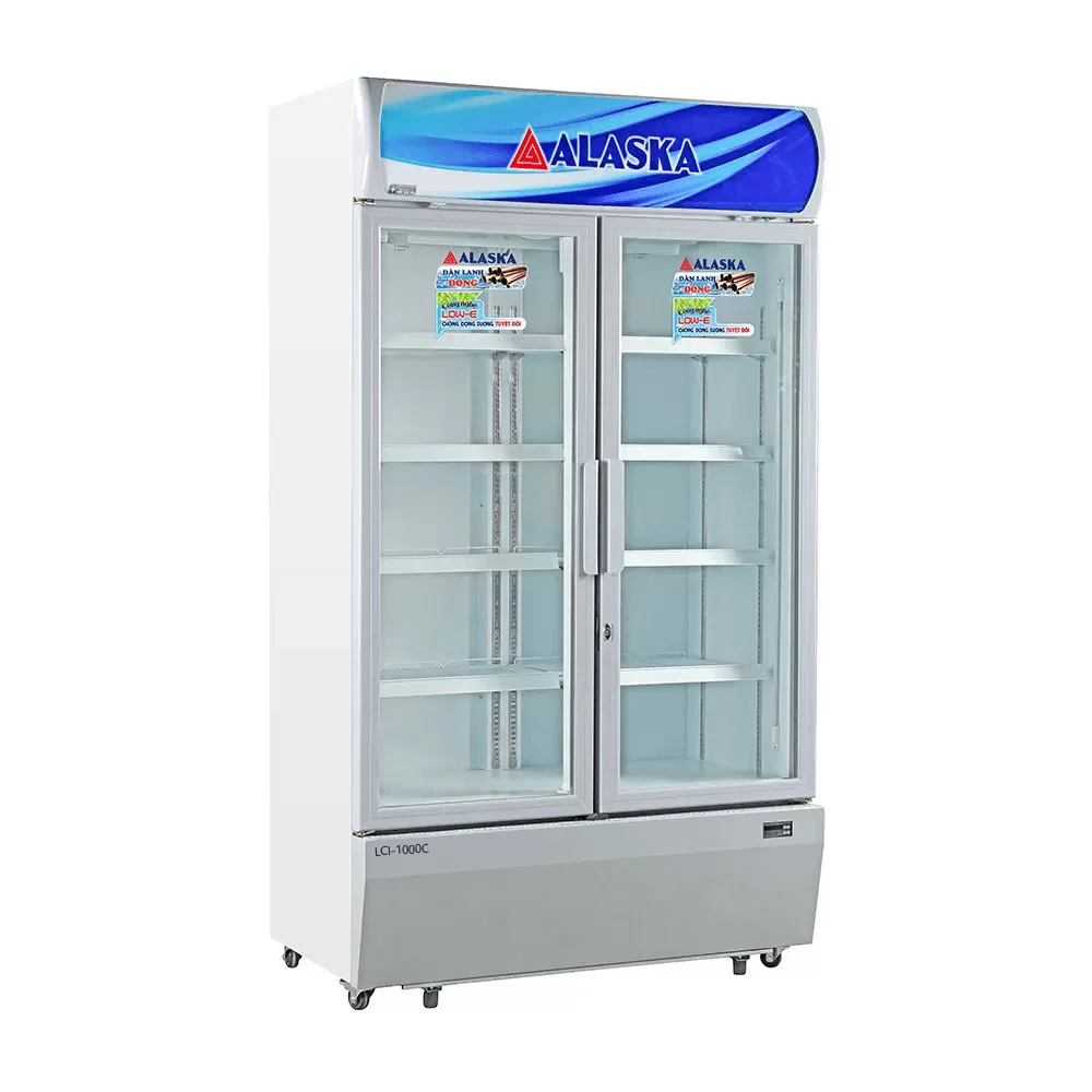 Tủ Mát Alaska Inverter 1000 Lít LCI-1000C - Dàn Đồng, Cỡ Đại 2 Cánh