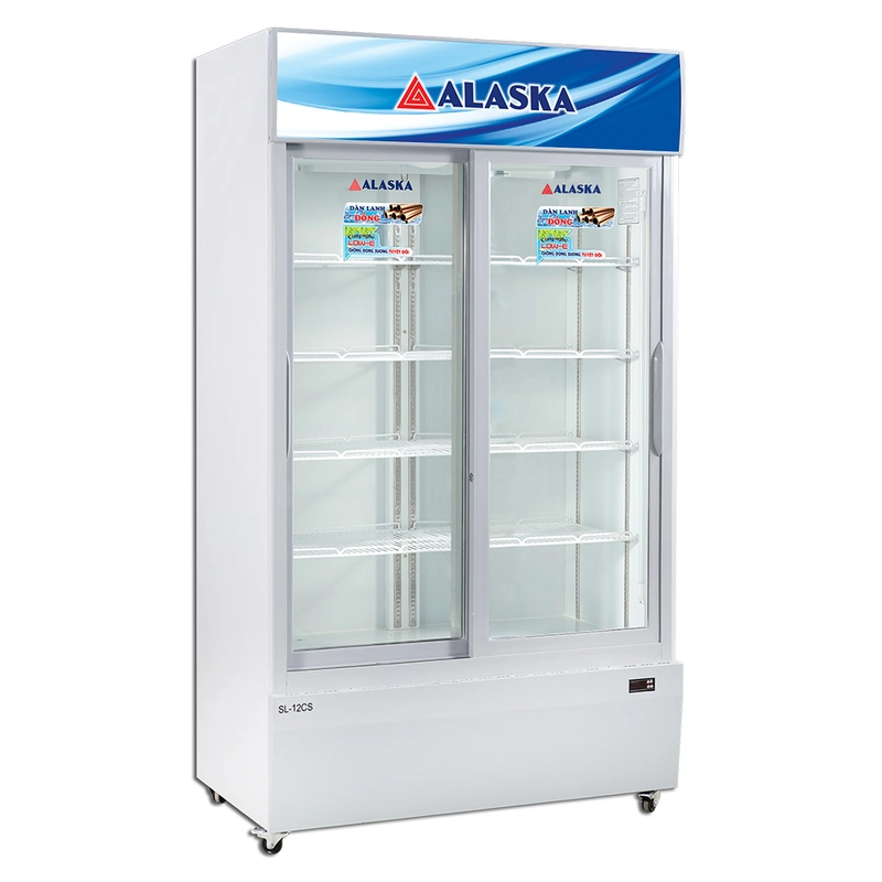 Tủ Mát Alaska SL-12CS, 2 Cánh Trượt 1200 Lít