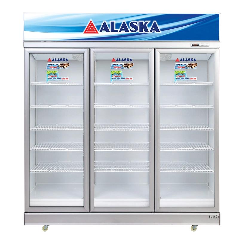 Tủ Mát Alaska 1500 Lít LC-1500C3 - 3 Cánh Kính, Dàn Đồng Khổng Lồ