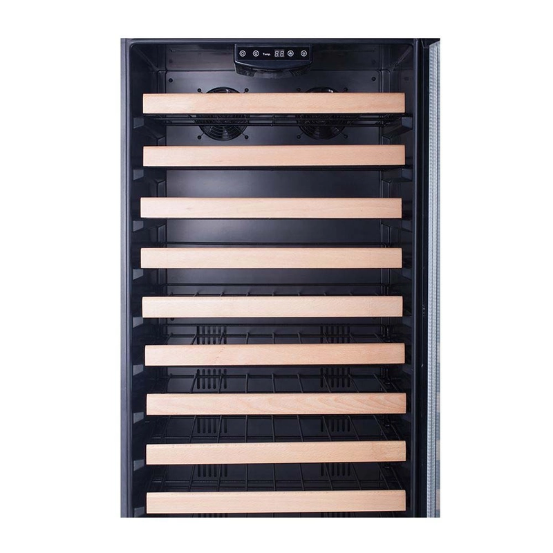 ngăn tủ ướp rượu vang alaska JC 100 làm bằng gỗ 
