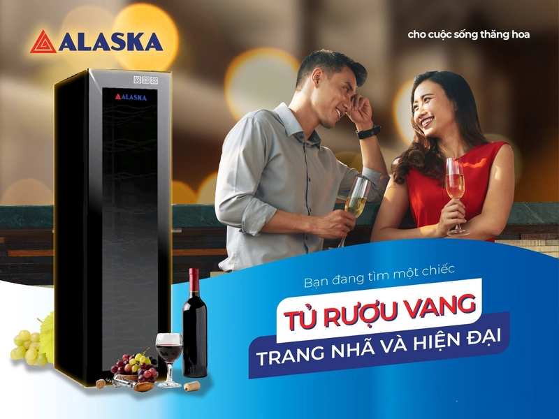 tủ ướp rượu vang alaska