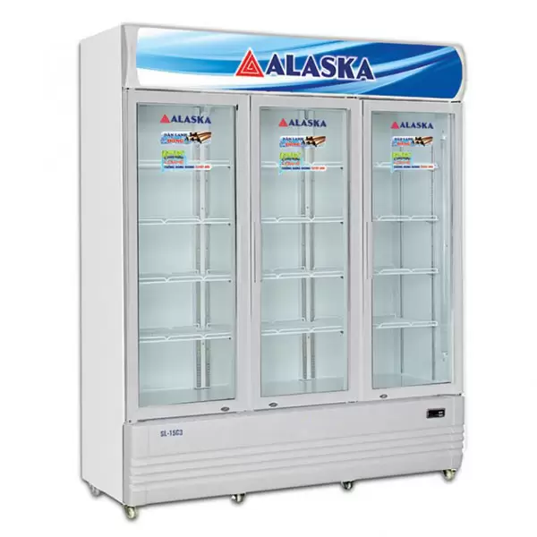 tủ mát 3 cánh 1500 lít cho của hàng hoa quả nhập khẩu